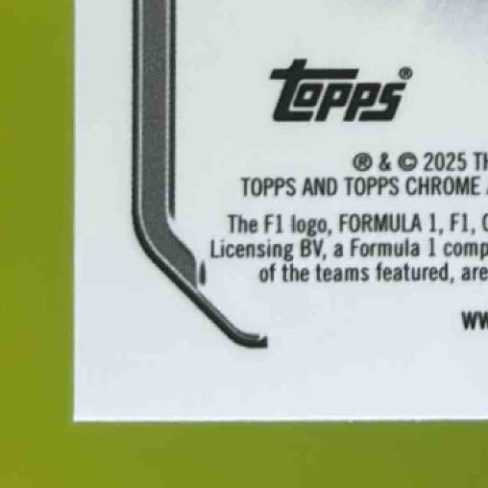 2025 Topps Chrome Formula 1 Gabriel Bortoleto Speed Demons #SD-10 RC