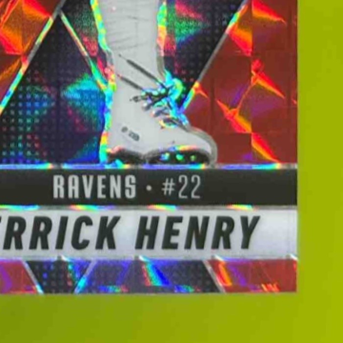 2025 Panini Mosaic Derrick Henry Red Scope Prizm #67 Baltimore Ravens