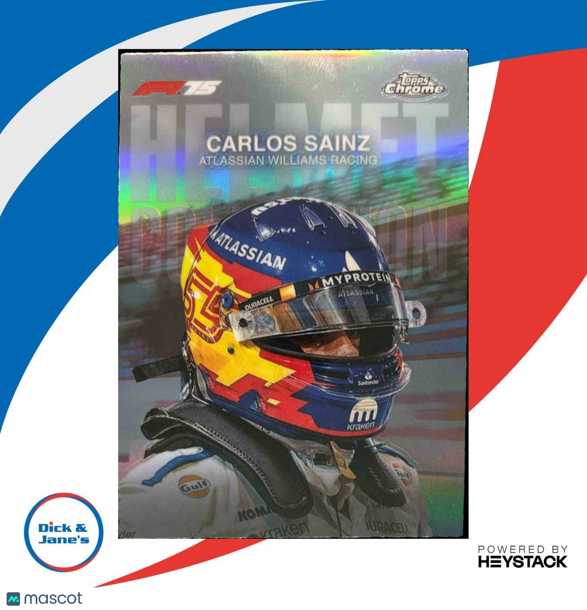 2025 Topps Chrome Formula 1 Carlos Sainz Helmet Collection #HC-7