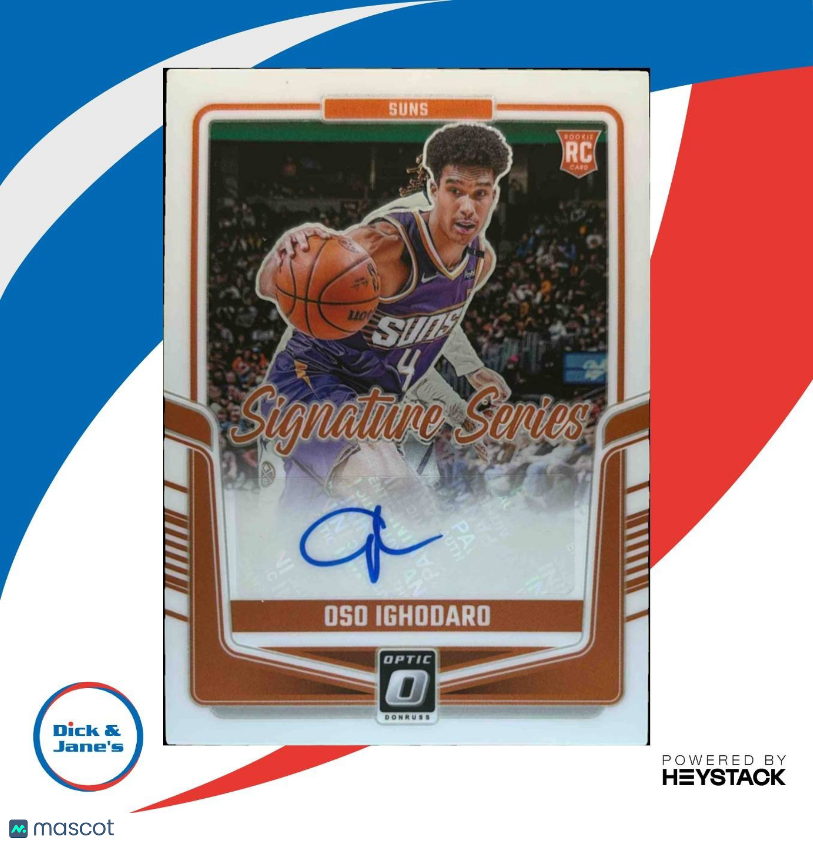 2024-25 Donruss Optic Oso Ighodaro Signature Series RC Auto Phoenix Suns