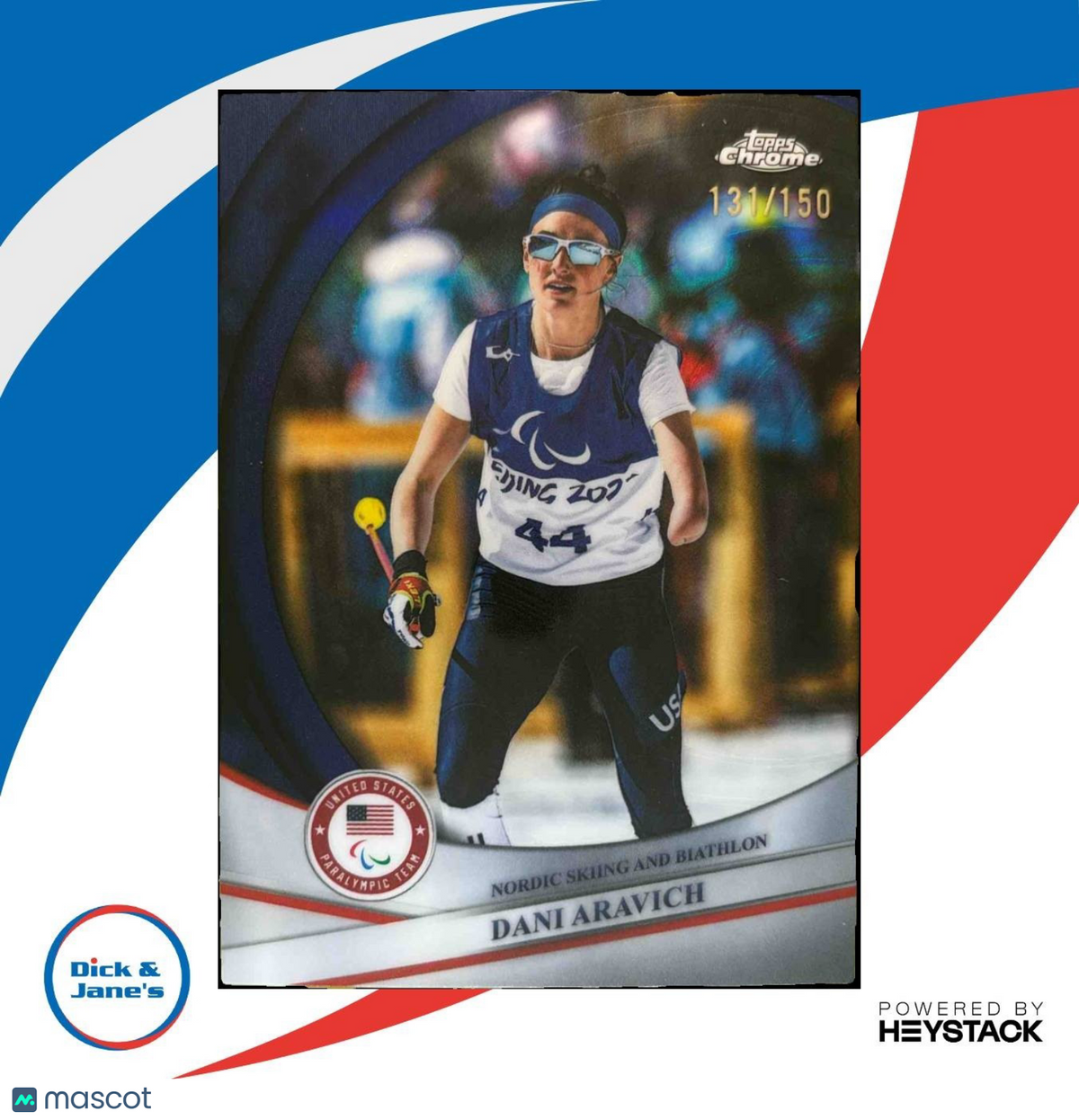 2026 Topps Chrome Dani Aravich Blue Refractor 131/150 #129 USA