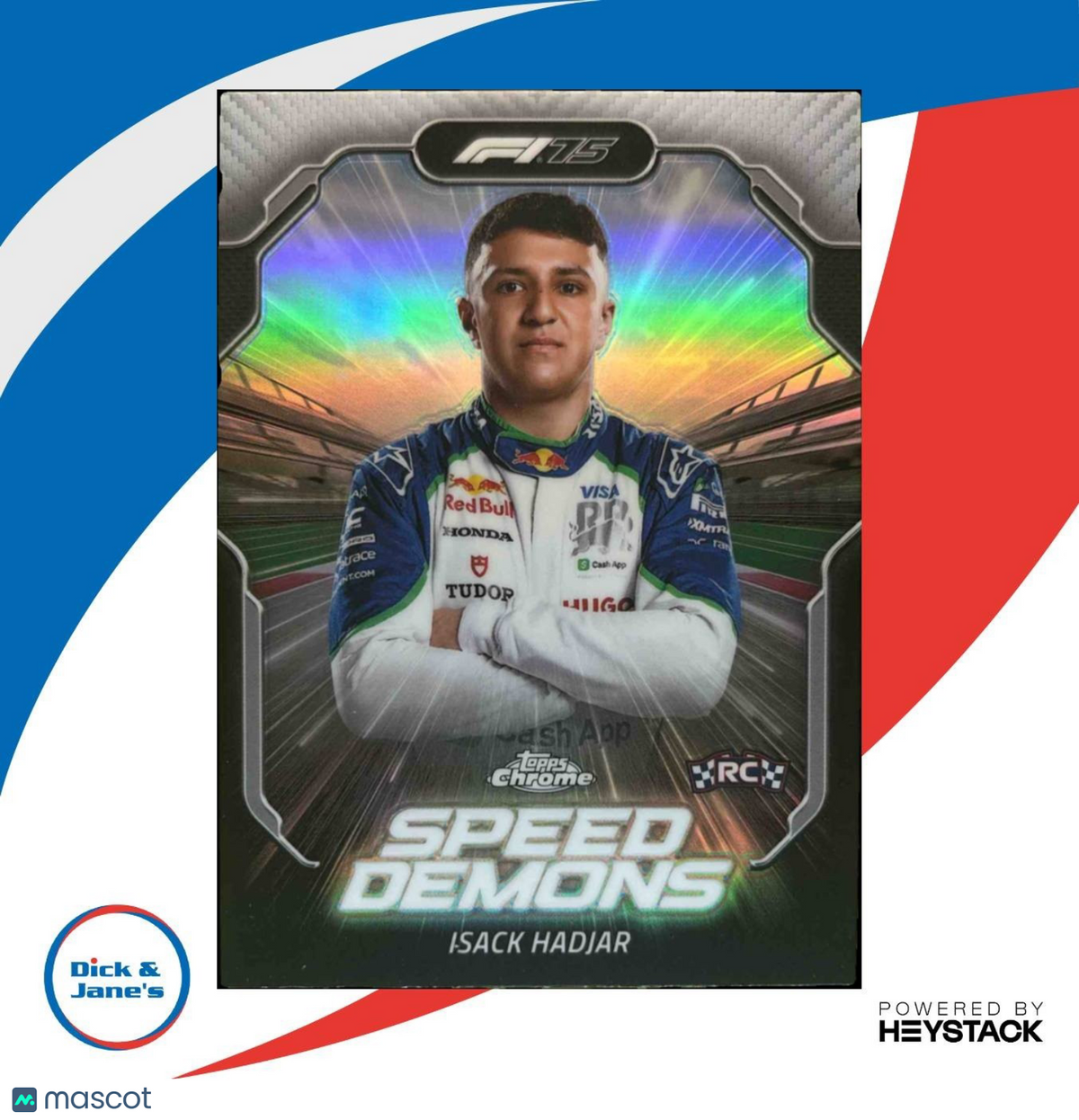 2025 Topps Chrome Formula 1 Isack Hadjar Speed Demons #SD-5 RC