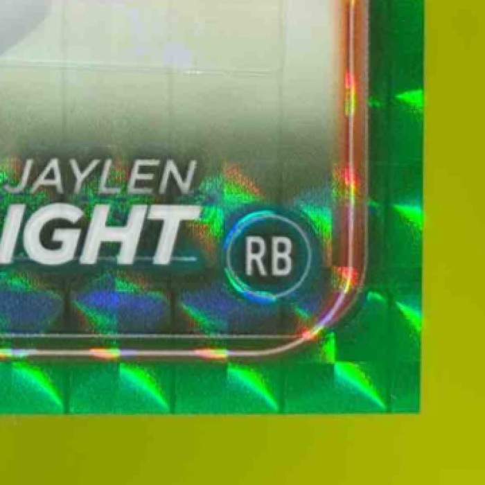 2024 Topps Chrome Jaylen Wright Auto Green Geometric /99 RC Miami Dolphins