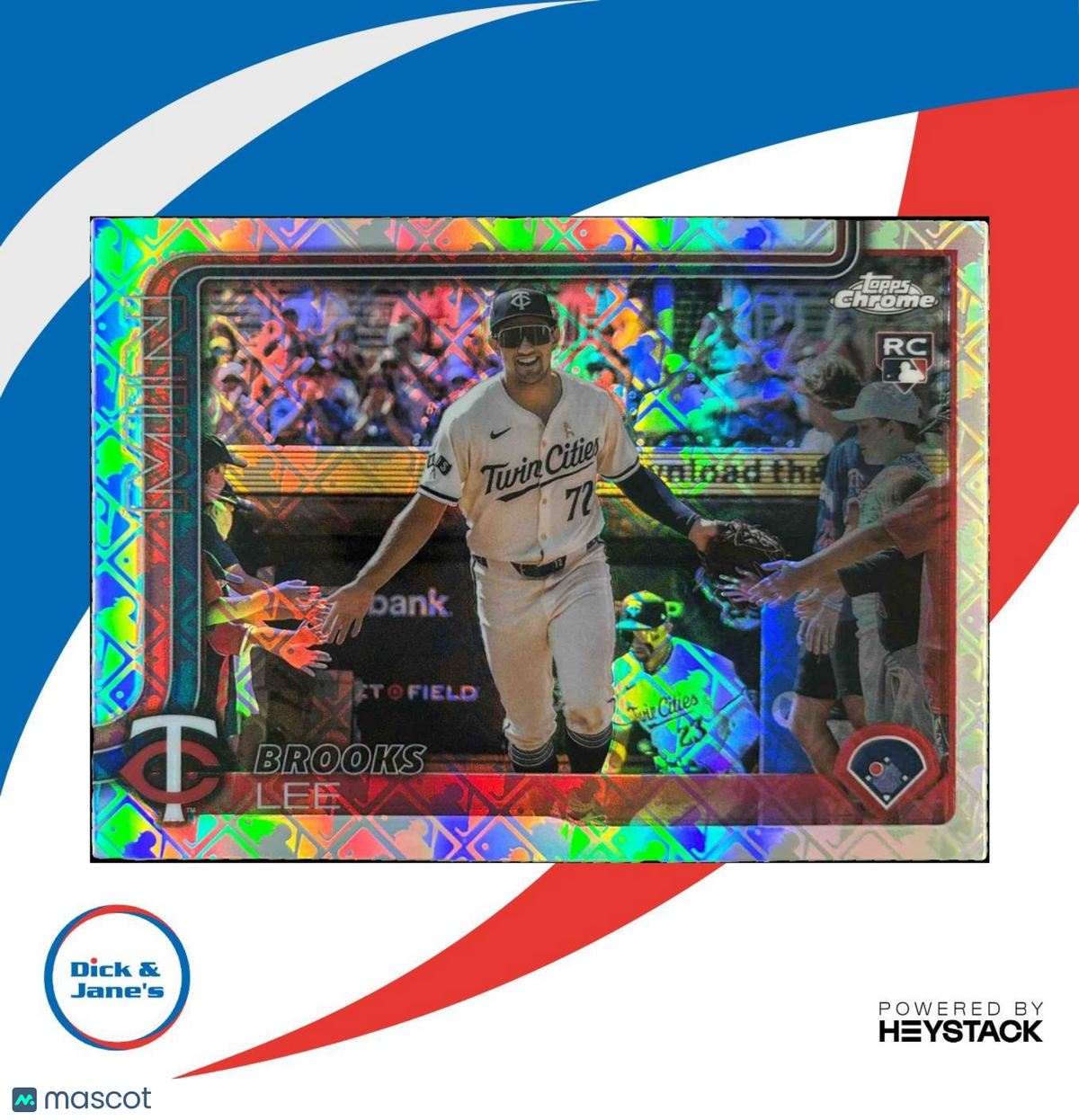 2025 Topps Chrome LogoFractor Brooks Lee Image Variation #234 RC Minnesota Twins