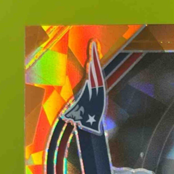 2025 Panini Prizm Drake Maye Orange Ice #165 New England Patriots