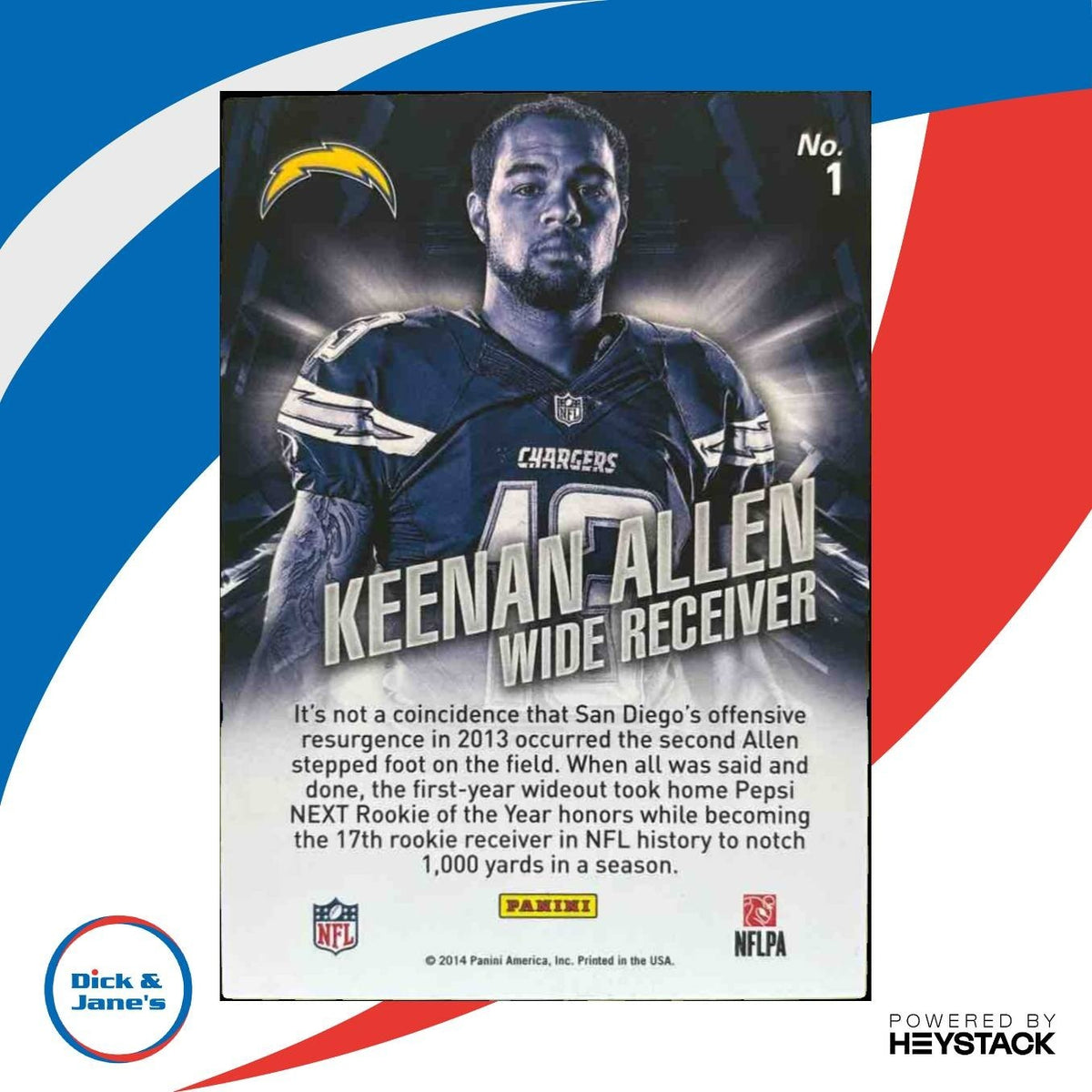 2013 Panini Spectra Keenan Allen Rookie Revolution #17 RC San Diego Chargers