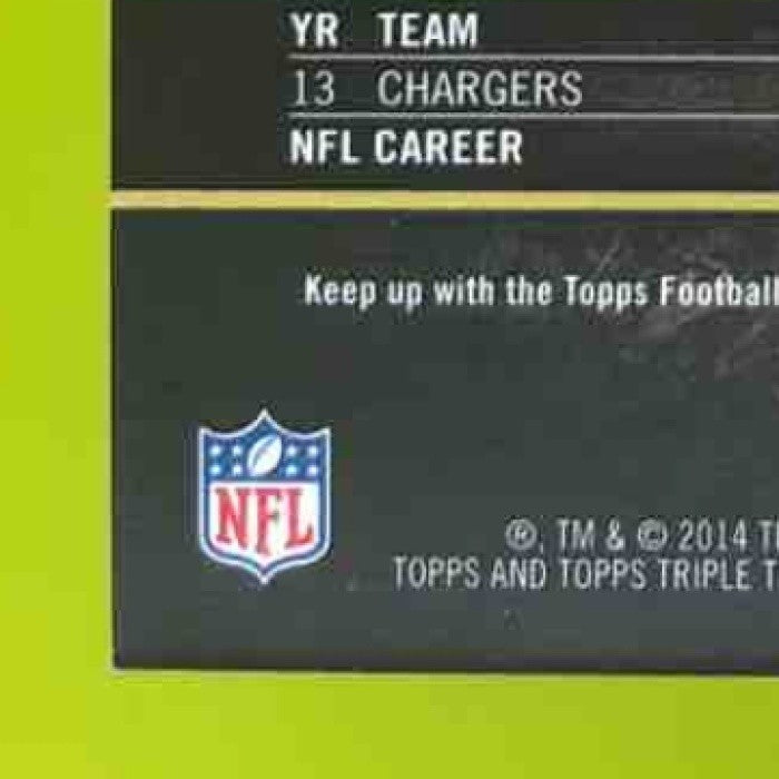 2014 Topps Triple Threads Keenan Allen #63 San Diego Chargers
