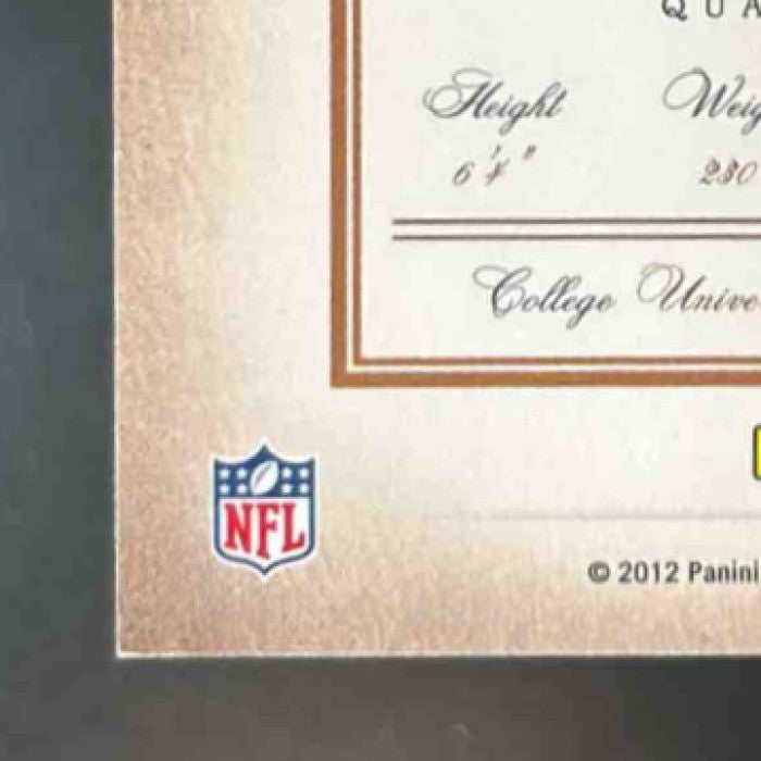 2011 Panini Prime Signatures Matt Cassel Proof Red /99 #118 Kansas City Chiefs