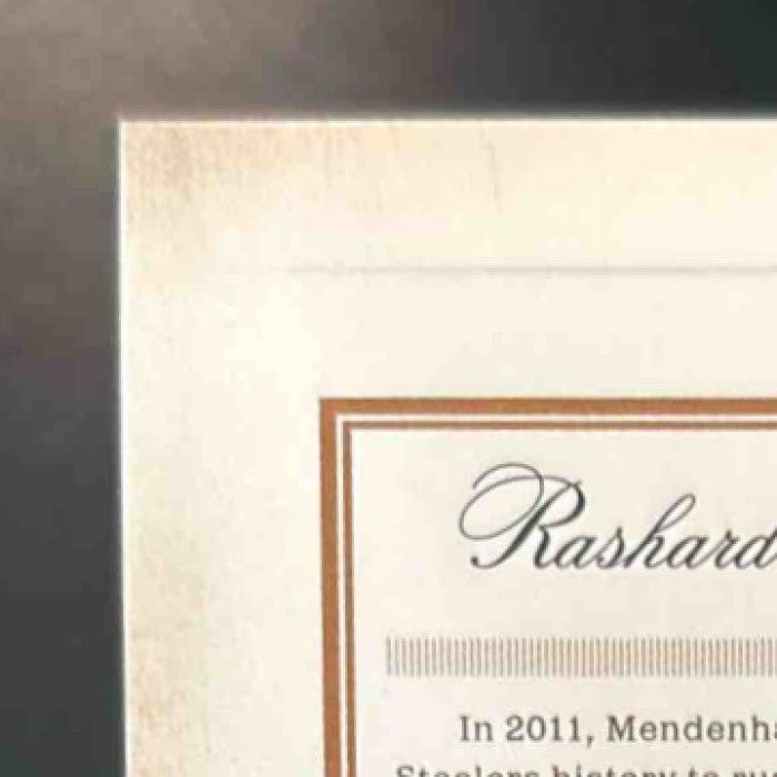 2011 Panini Prime Signatures Rashard Mendenhall Proof Red /99 #141 Steelers