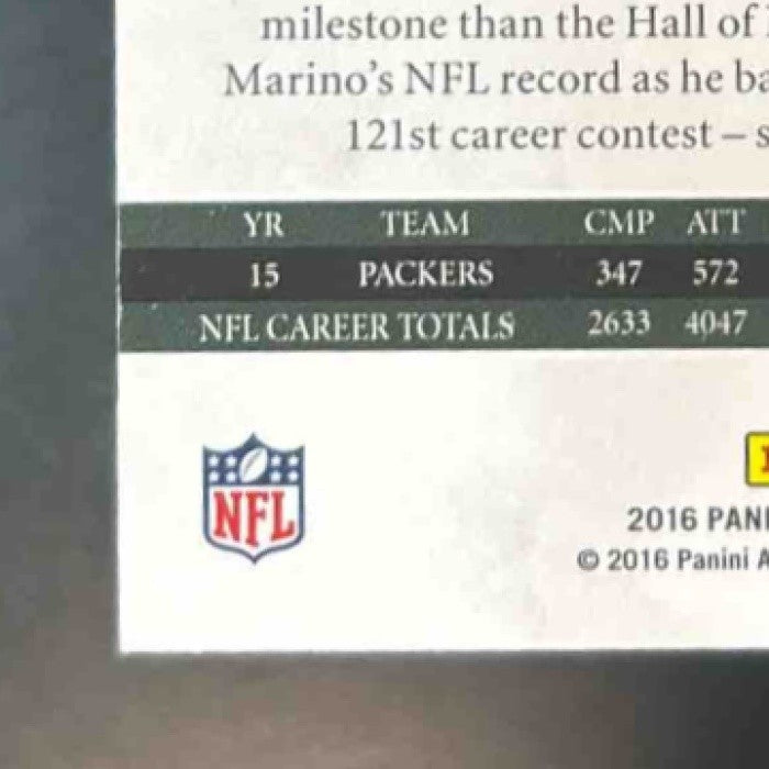 2016 Panini Origins Aaron Rodgers Blue 94/150 #92 Green Bay Packers