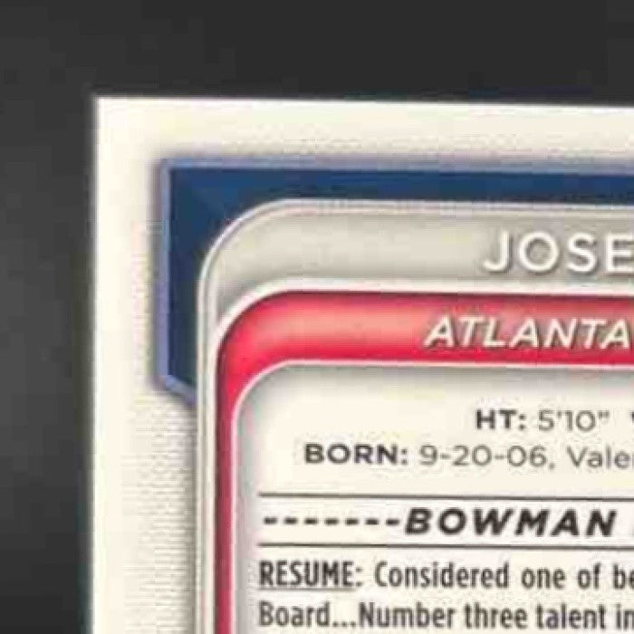2024 Bowman Chrome Jose Perdomo Auto Gold Mini Diamond /50 1st Prospect Braves