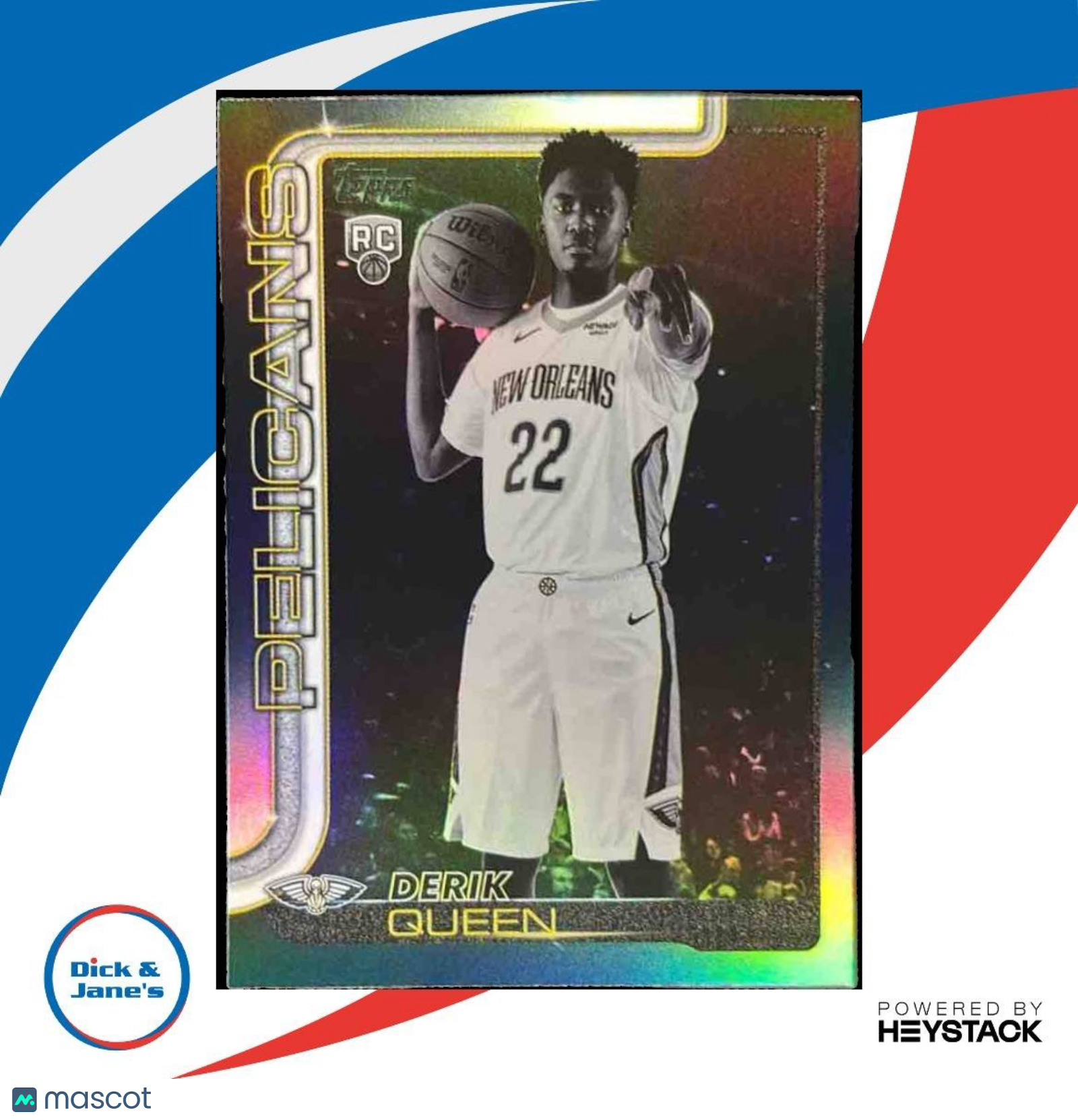 2025-26 Topps Derik Queen Blackout Variation #213 Pelicans