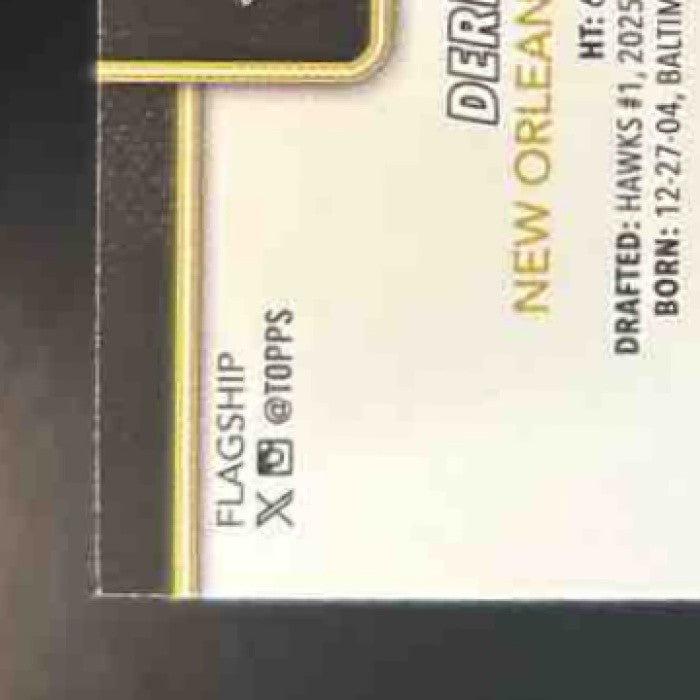 2025-26 Topps Derik Queen Blackout Variation #213 Pelicans