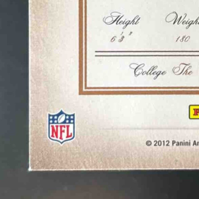 2011 Panini Prime Signatures Brian Hartline Proof Red /99 #24 Miami Dolphins