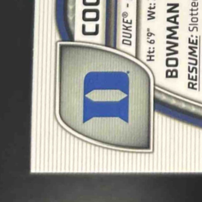 2024-25 Bowman University Chrome Cooper Flagg #16 Duke Blue Devils