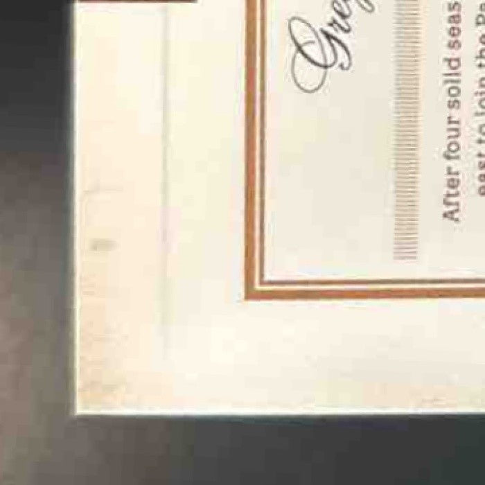 2011 Panini Prime Signatures Greg Olsen Proof Blue /49 #71 Carolina Panthers