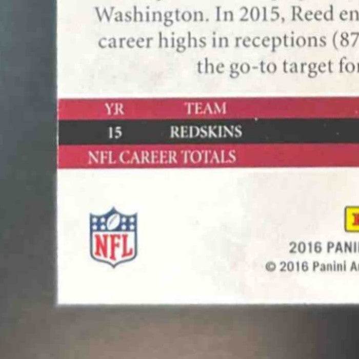 2016 Panini Origins Jordan Reed Turquoise 16/60 #38 Washington Redskins