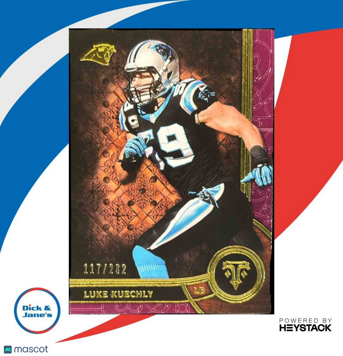 2015 Topps Triple Threads Luke Kuechly Purple 117/232 #26 Carolina Panthers
