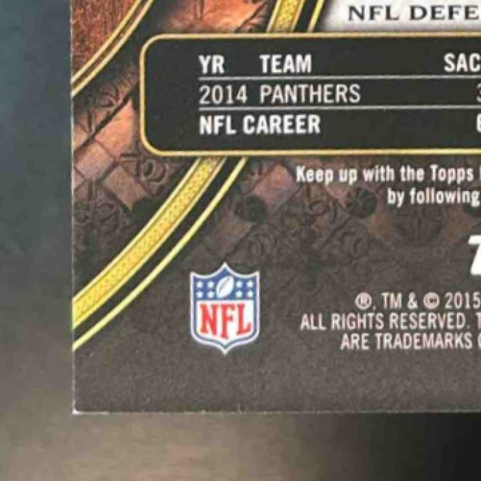 2015 Topps Triple Threads Luke Kuechly Purple 117/232 #26 Carolina Panthers