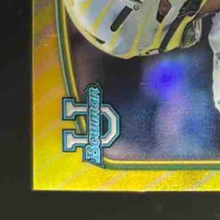 2022 Bowman University Chrome Bo Nix Prospect Auto Yellow /75 #61 Oregon Ducks