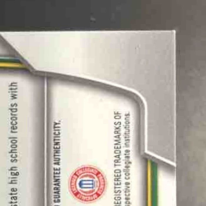2022 Bowman University Chrome Bo Nix Prospect Auto Yellow /75 #61 Oregon Ducks