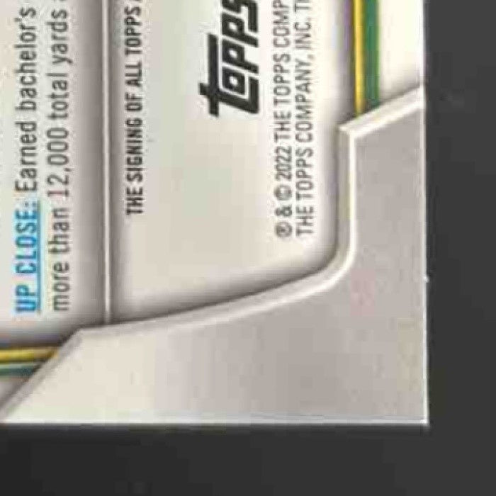2022 Bowman University Chrome Bo Nix Prospect Auto Yellow /75 #61 Oregon Ducks
