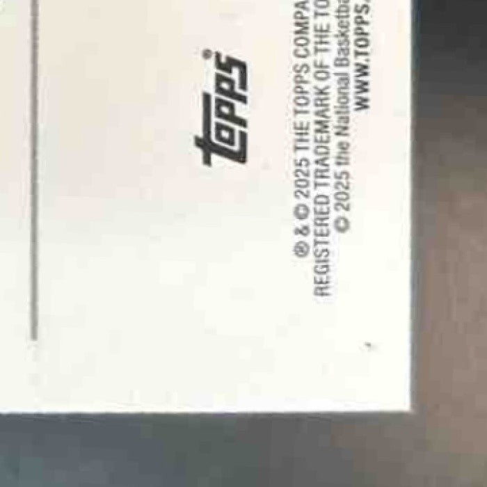 2025-26 Topps Derik Queen Blackout Variation #213 New Orleans Pelicans