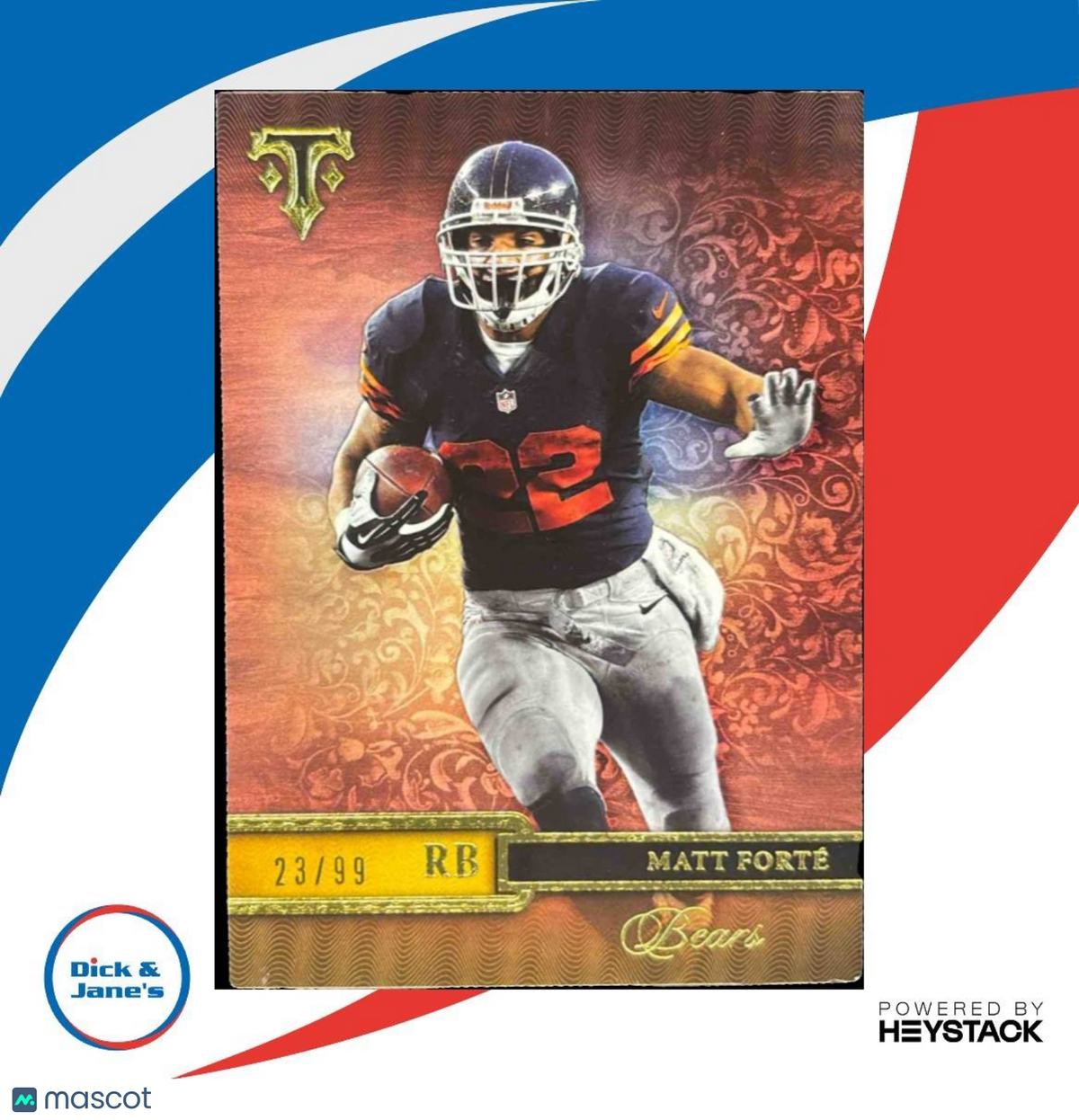 2014 Topps Triple Threads Matt Forte Gold 23/99 #14 Chicago Bears