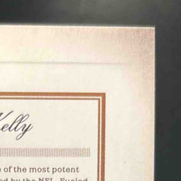 2011 Panini Prime Signatures Jim Kelly Proof Red /99 #91 Buffalo Bills