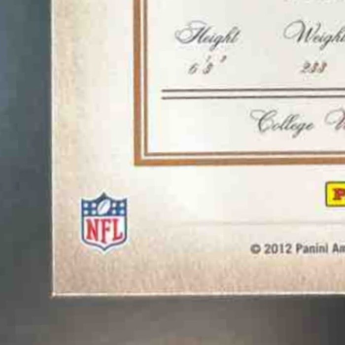 2011 Panini Prime Signatures Jay Cutler Proof Green /25 #85 Chicago Bears