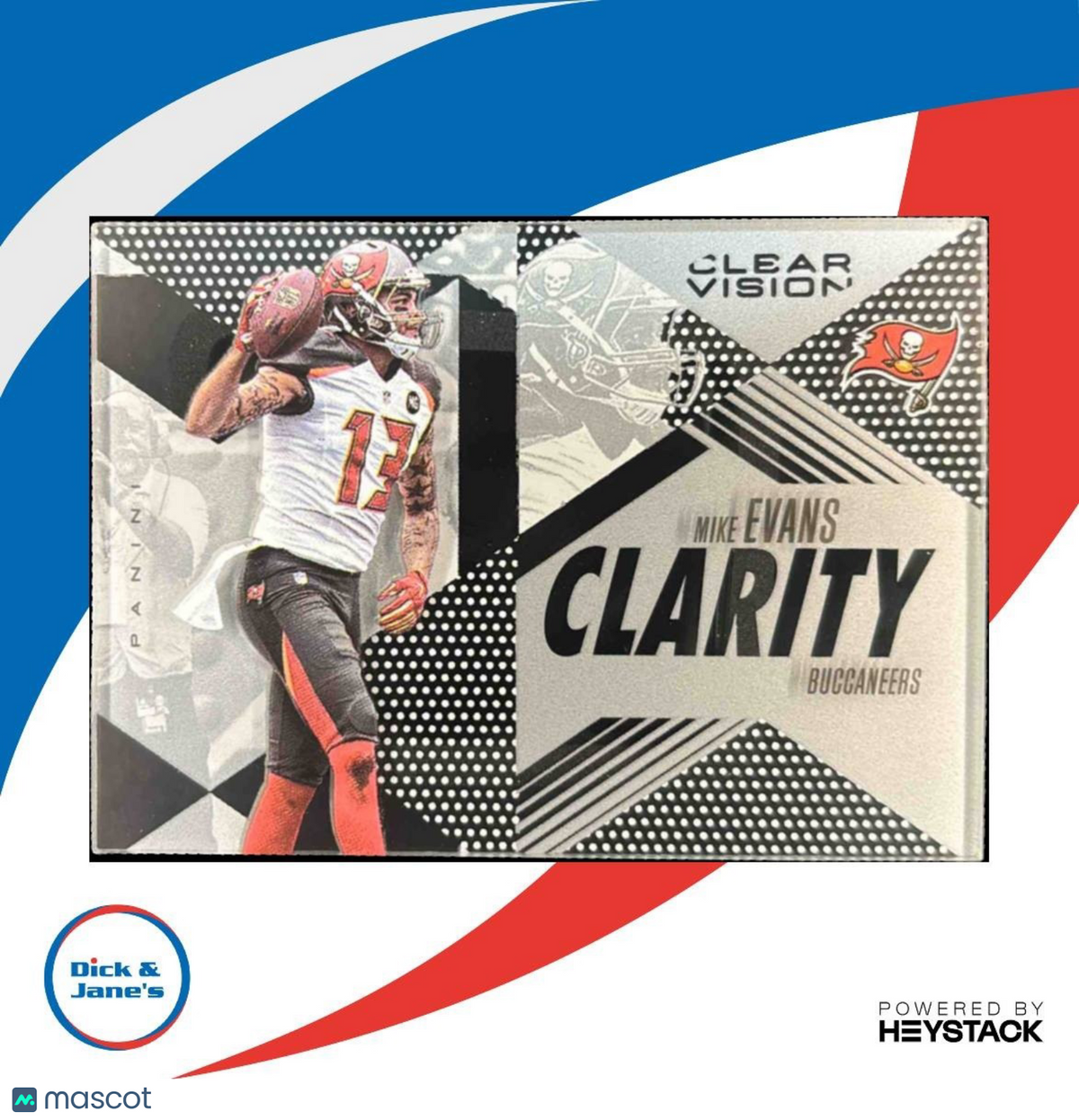 2015 Panini Clear Vision Mike Evans Clarity #CL-26 Tampa Bay Buccaneers