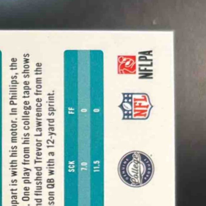 2021 Panini Prestige Jaelan Phillips Xtra Points Pink /50 #262 RC Miami Dolphins