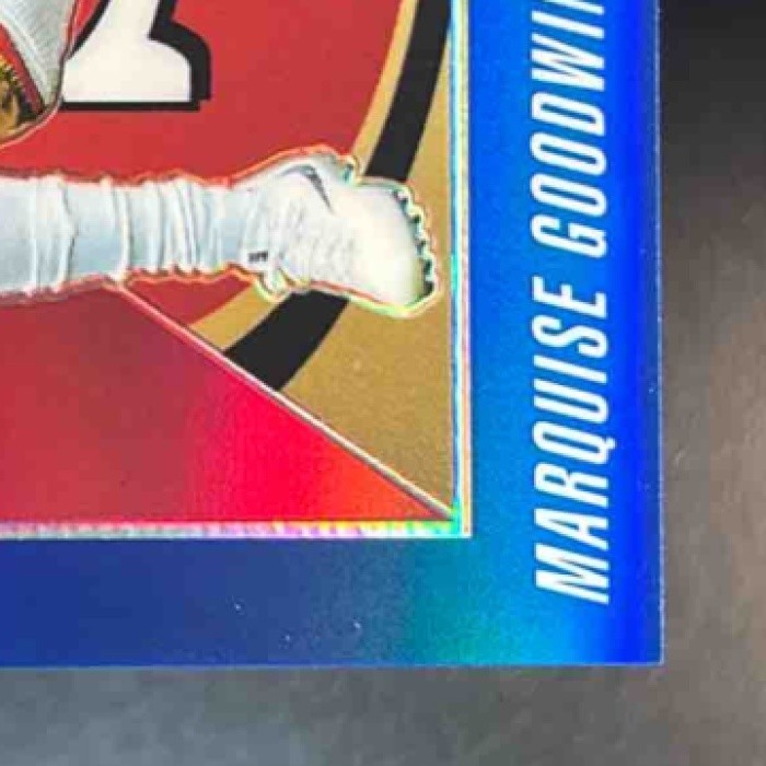 2018 Panini Contenders Optic Marquise Goodwin Blue /99 #15 San Francisco 49ers