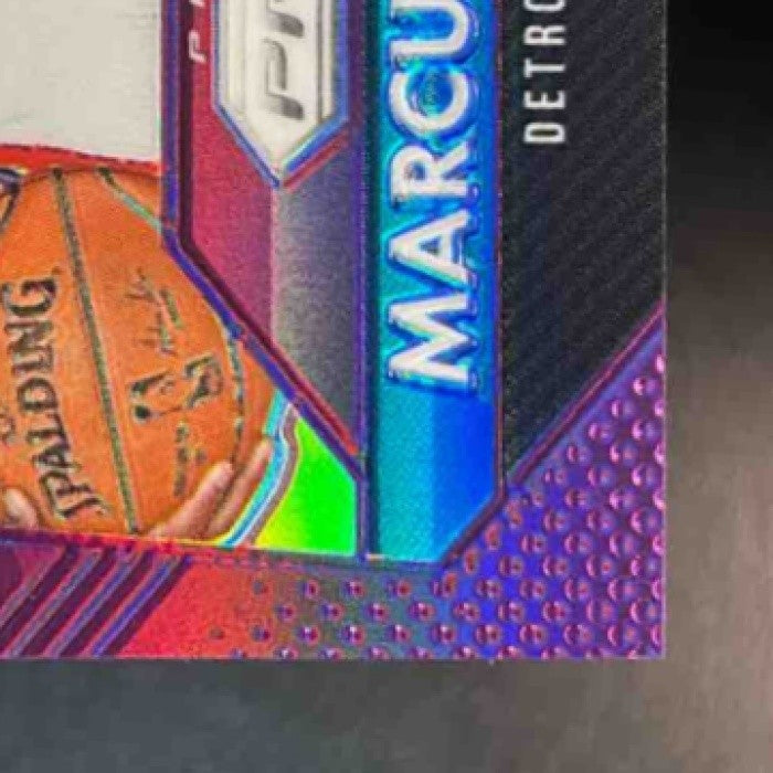 2015-16 Panini Prizm Marcus Morris Purple Prizms 6/99 #110 Detroit Pistons