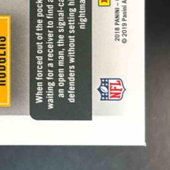 2018 Contenders Optic Aaron Rodgers Red /199 #59 Season Ticket Green Bay Packers