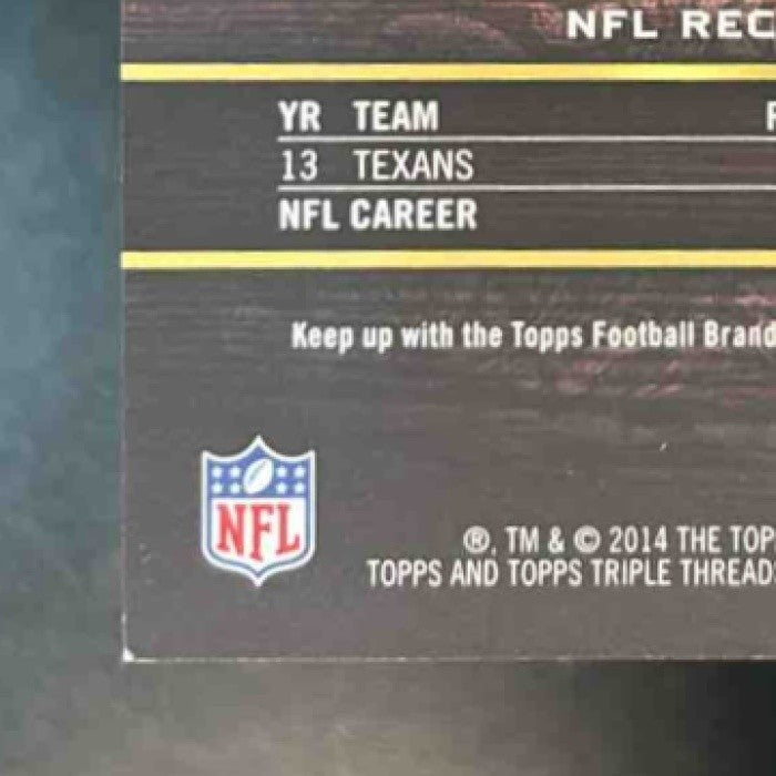 2014 Topps Triple Threads DeAndre Hopkins Purple 12/399 #22 Houston Texans