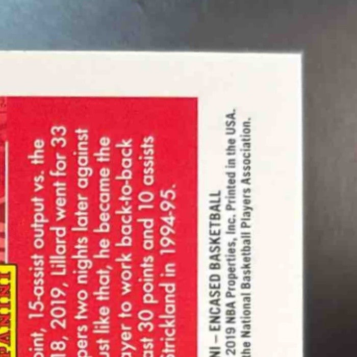 2018-19 Panini Encased Damian Lillard /99 #3 Portland Trail Blazers