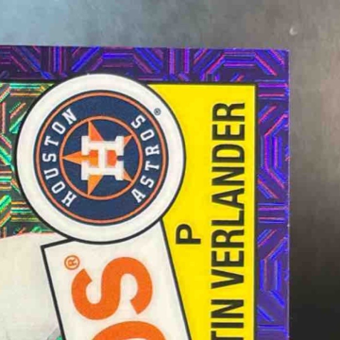 2020 Topps Justin Verlander 1985 Chrome Silver Pack Purple /75 Houston Astros