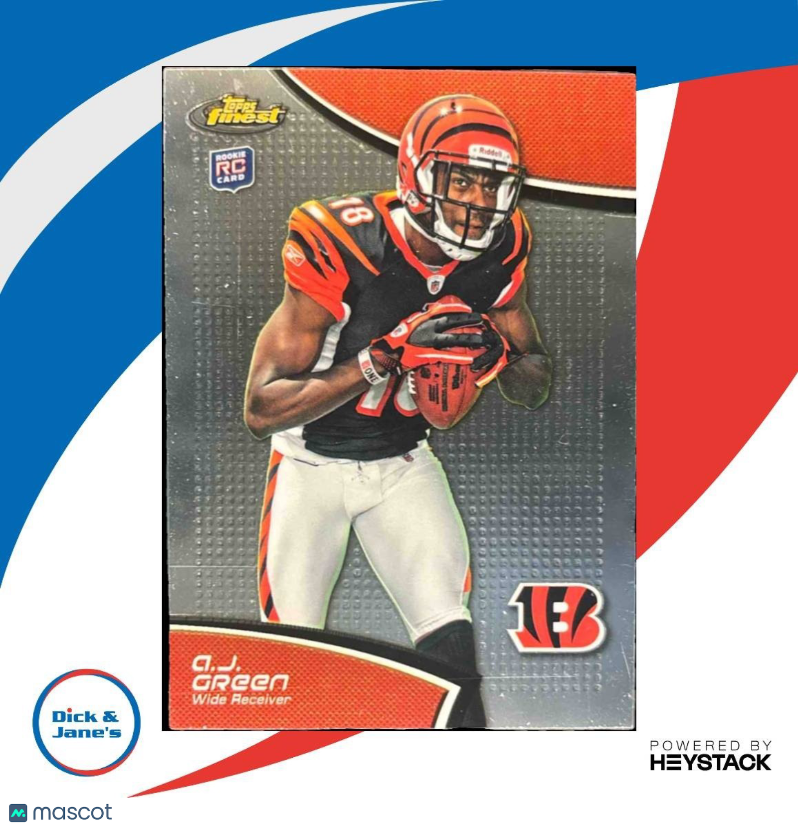 2011 Topps Finest A.J. Green #21 RC Cincinnati Bengals