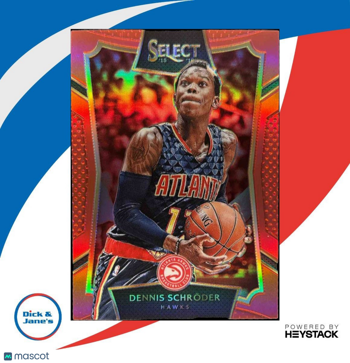 2015-16 Panini Select Dennis Schroder Red Prizms /149 #3 Atlanta Hawks