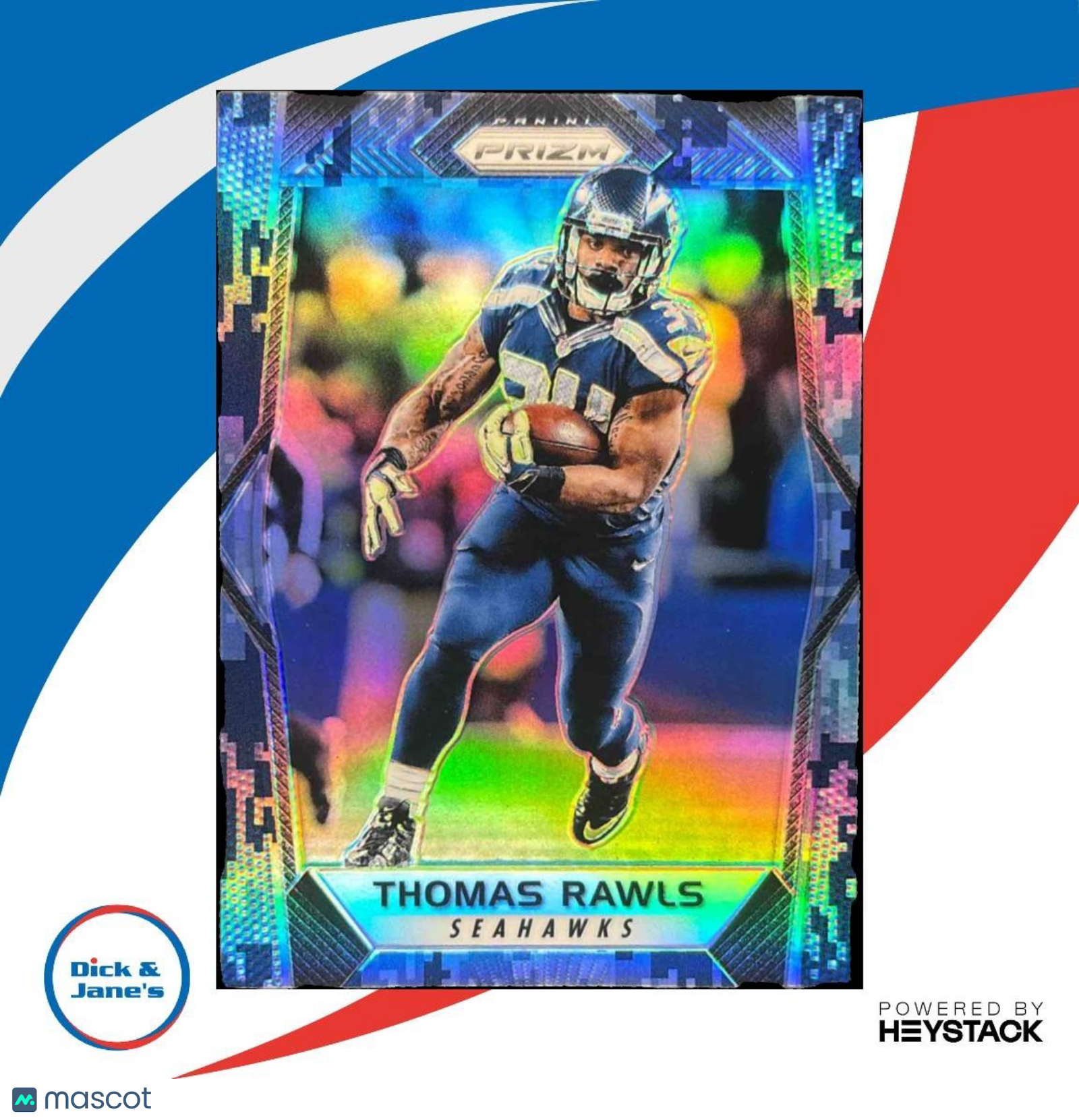 2017 Panini Prizm Thomas Rawls Camo 21/25 #173 Seattle Seahawks