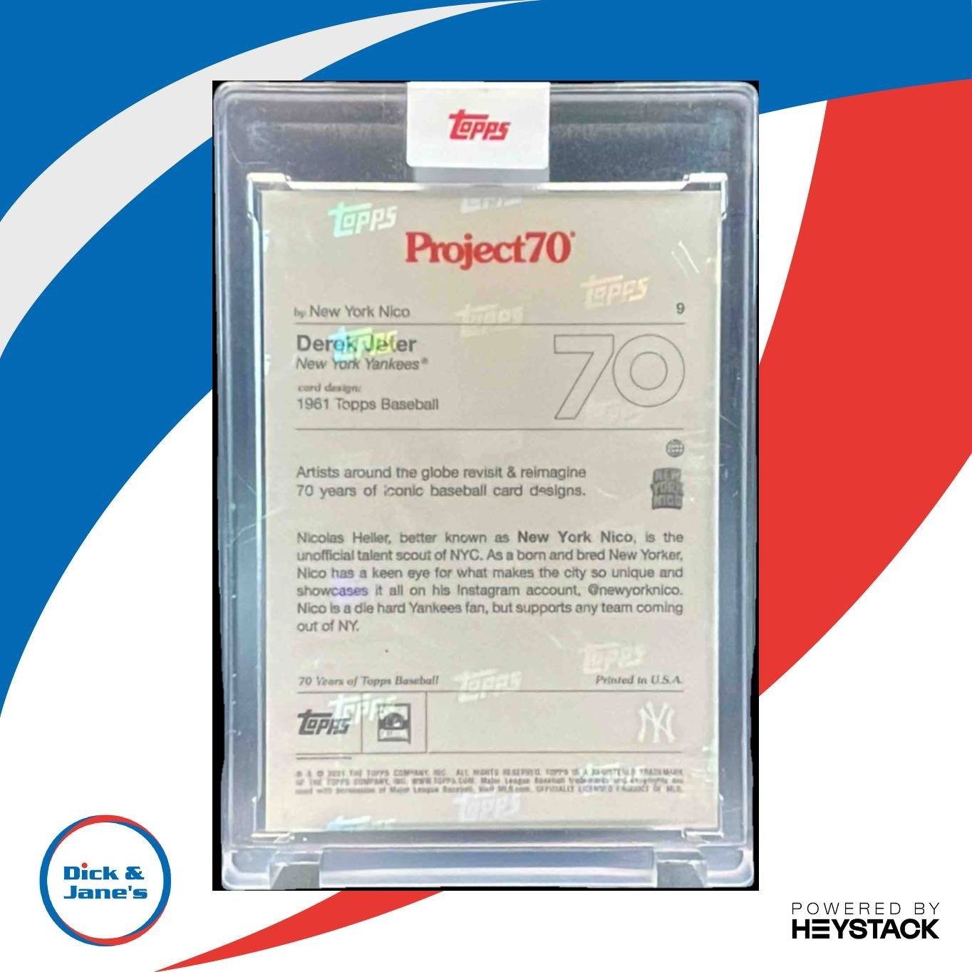 2021 Topps Project70 Derek Jeter #9 New York Yankees