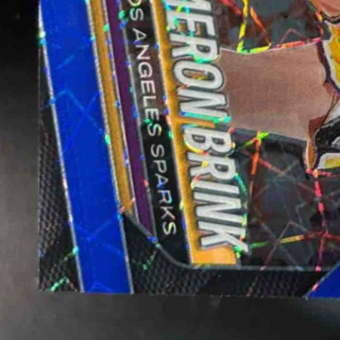 2025 Panini WNBA Prizm Cameron Brink Blue Velocity Prizms #87 Los Angeles Sparks