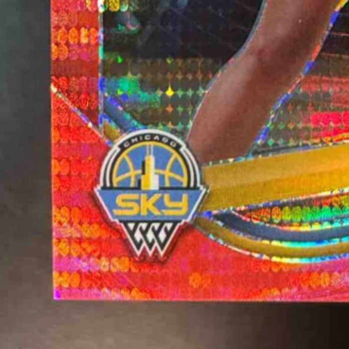 2025 Panini WNBA Prizm Angel Reese Red Pulsar Prizms 215/299 #92 Chicago Sky