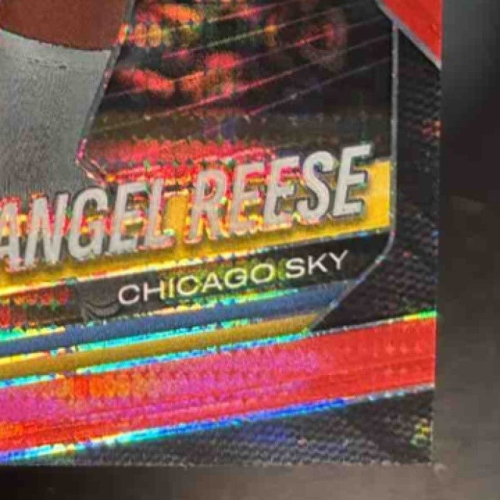 2025 Panini WNBA Prizm Angel Reese Red Pulsar Prizms 215/299 #92 Chicago Sky