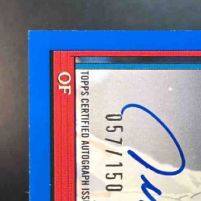 2026 Topps Jim Rice 1991 Auto Blue 57/150 #91A-JRI Boston Red Sox