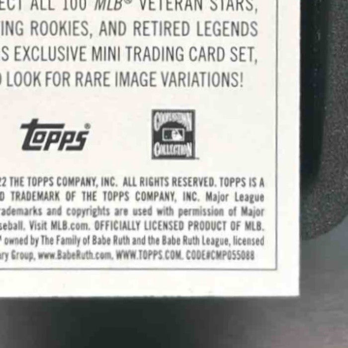 2022 Topps Rip Babe Ruth Mini Chartreuse 28/45 #MRIP-BR New York Yankees