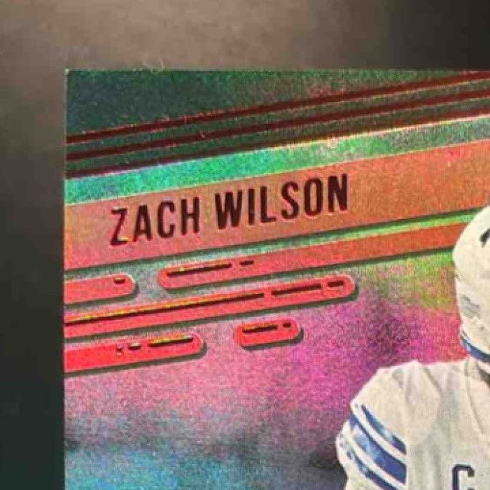 2021 Panini Prestige Zach Wilson Xtra Points Signatures Red #202 RC Auto Jets