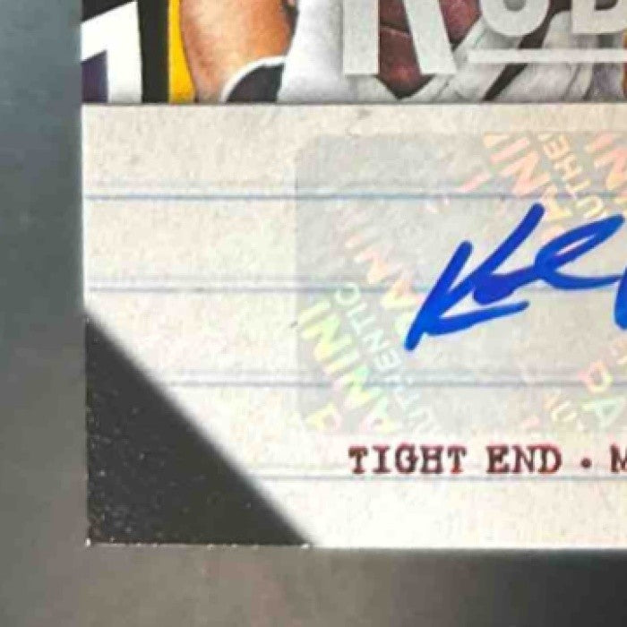 2013 Panini Playbook Kyle Rudolph /82 #99 Auto Minnesota Vikings