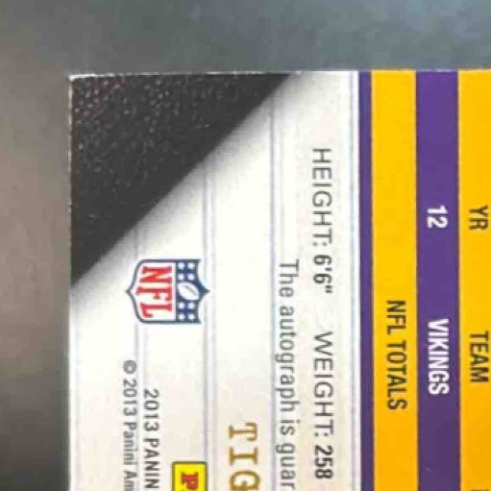 2013 Panini Playbook Kyle Rudolph /82 #99 Auto Minnesota Vikings